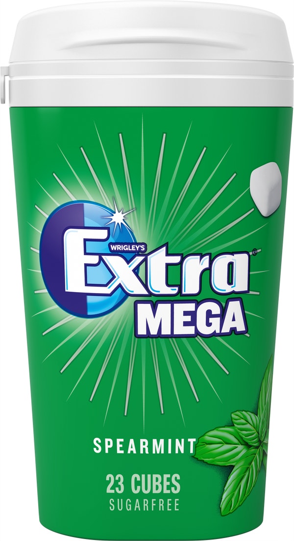 علبة EXTRA Mega بالنعناع الأخضر